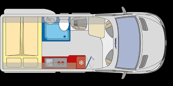 ROADSTAR XT - Distribución interior