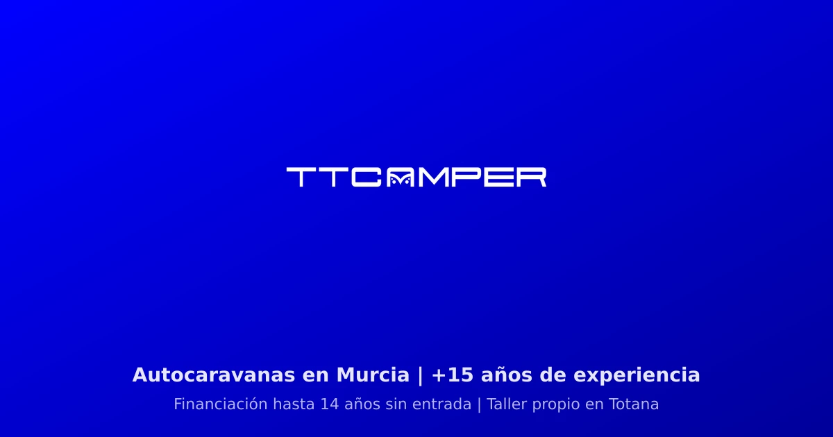 Autocaravana en una ruta por la costa de Murcia al atardecer - TTCamper Murcia